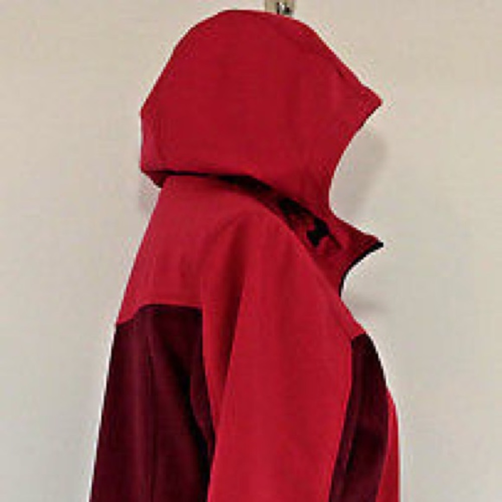 Hooded Zip Up Winter Jacket SZ L Two Tone NEW - Picture 3 of 8
